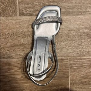 Silver Steve Madden heels